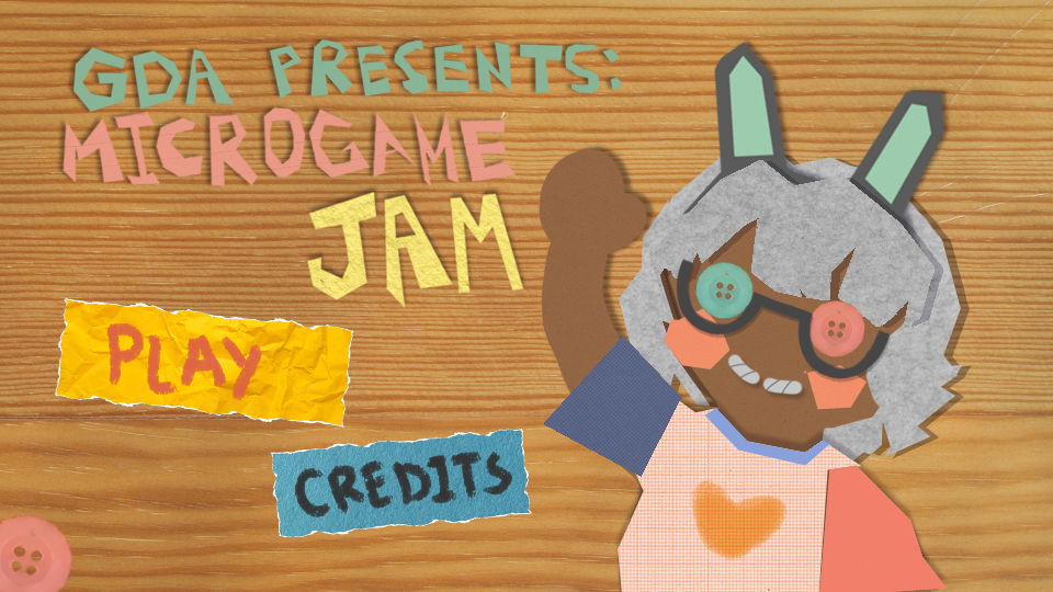Start Menu of the Microgame Jam